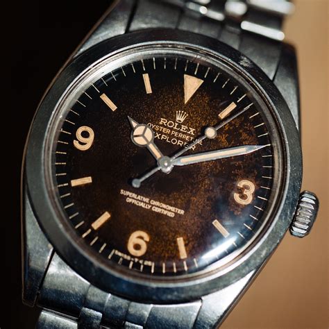 rolex explorer 1016 tropical dial.